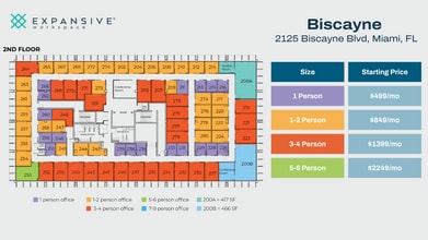 2125 Biscayne Blvd, Miami, FL à louer Plan d’étage– Image 1 sur 5