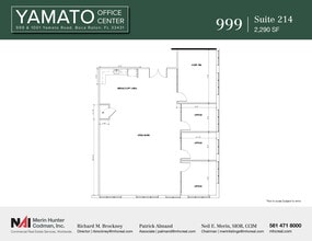 999-1001 W Yamato Rd, Boca Raton, FL à louer Plan d’étage– Image 1 sur 2