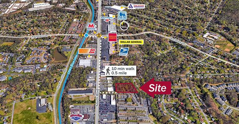 6505 Wisteria Dr, Charlotte, NC à vendre - Aérien – Image 1 sur 1