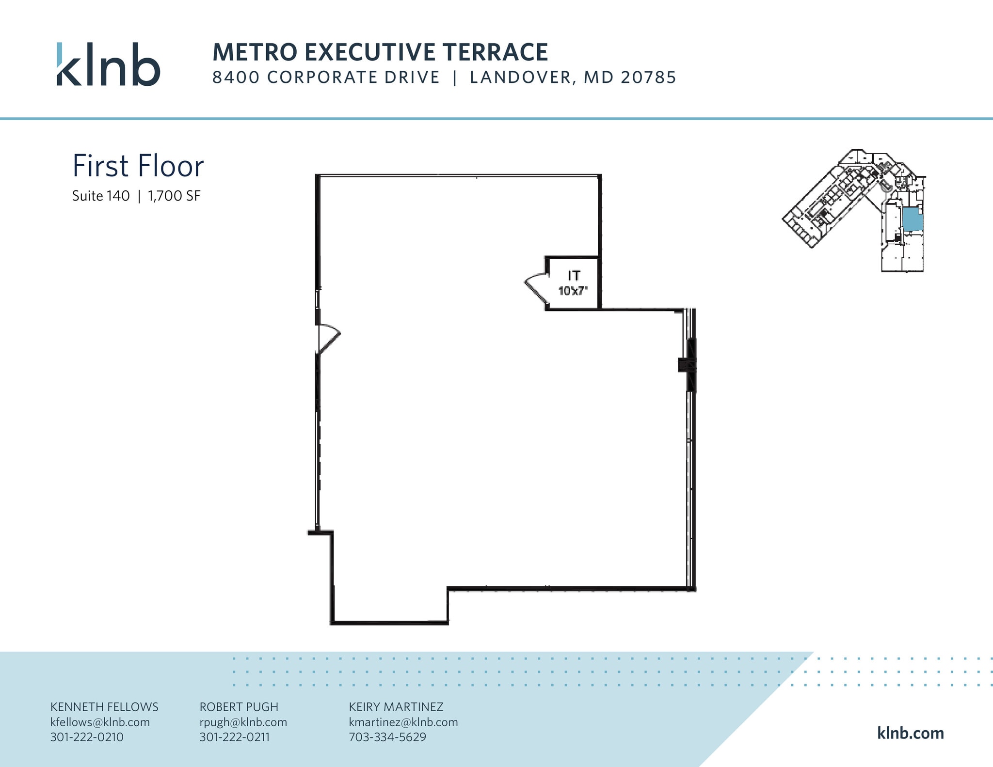 8400 Corporate Dr, Landover, MD à louer Plan d’étage– Image 1 sur 1