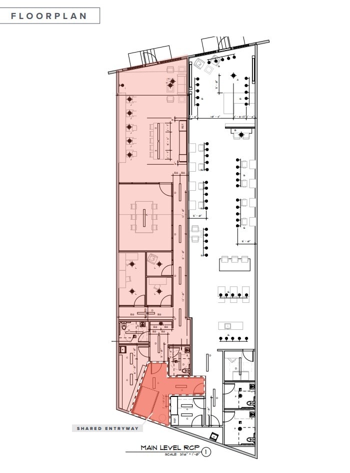 1233 & 1237 Pendleton St, Greenville, SC à louer Plan d’étage– Image 1 sur 2