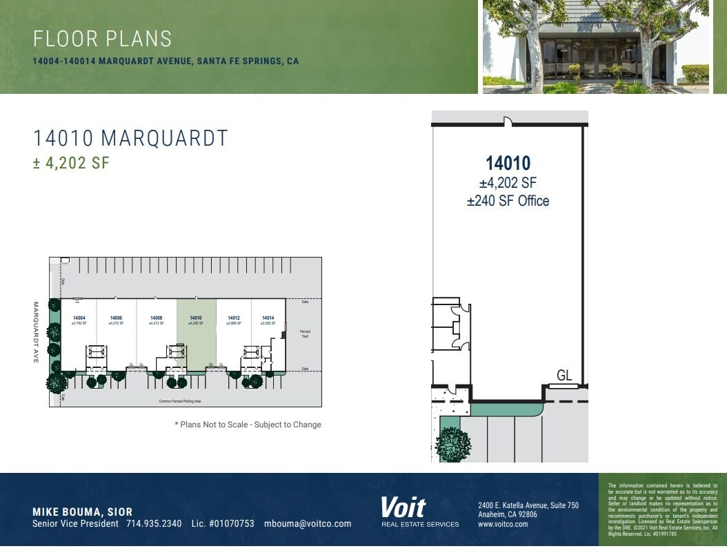 14004-14014 Marquardt Ave, Santa Fe Springs, CA à louer Plan d’étage– Image 1 sur 1