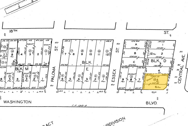 1225 E Washington Blvd, Los Angeles, CA à louer - Plan cadastral – Image 2 sur 11
