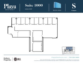 6100 Center Dr, Los Angeles, CA à louer Plan d’étage– Image 1 sur 1