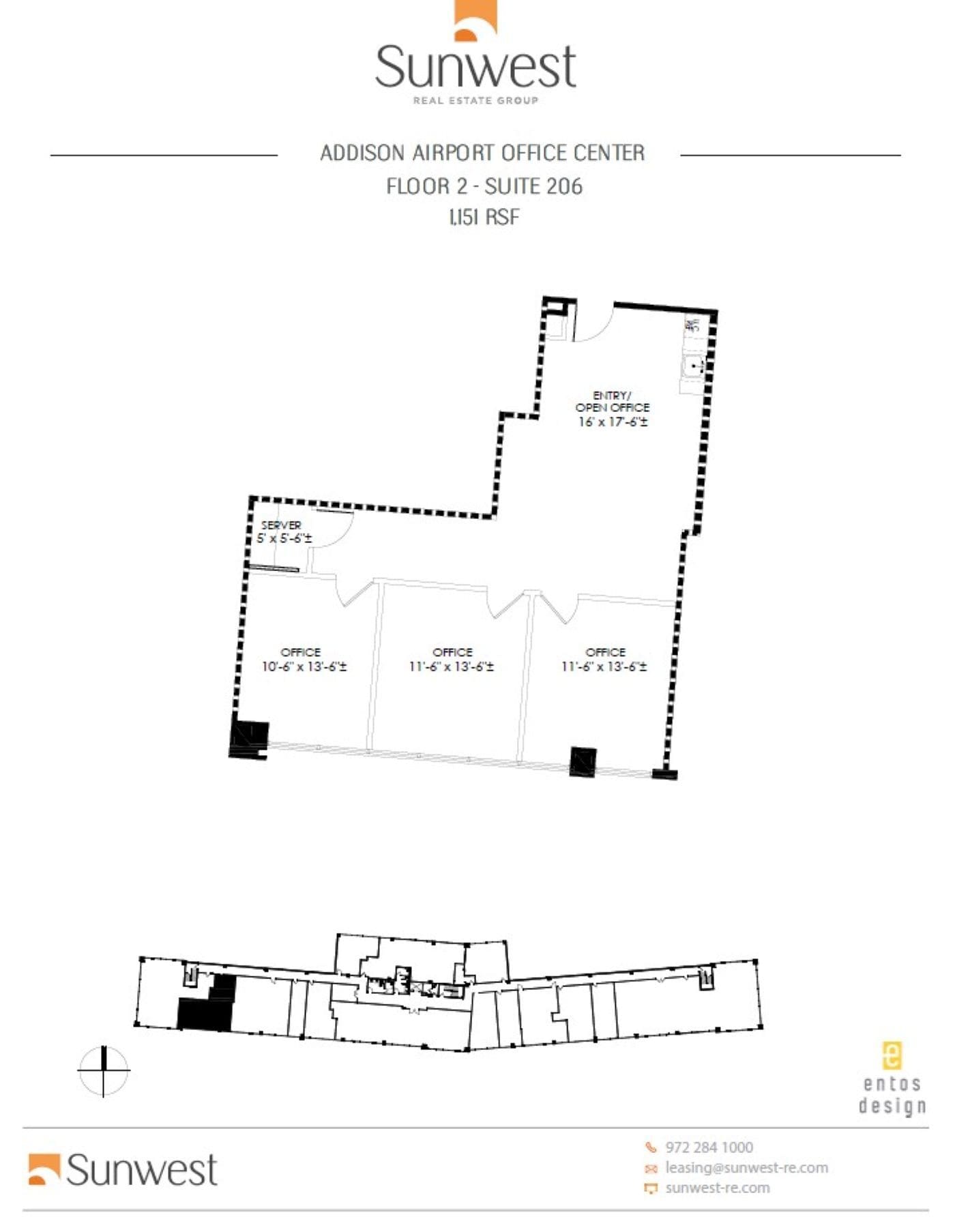 16051 Addison Rd, Addison, TX à louer Plan d’étage– Image 1 sur 1