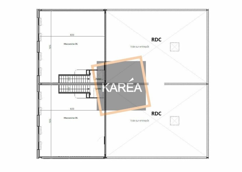Local d’activités dans Lieusaint à louer - Plan d’étage – Image 2 sur 5