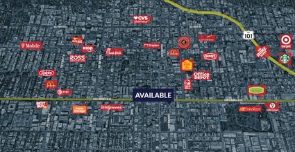 1050-1054 N Cahuenga Blvd, Los Angeles, CA - VUE AÉRIENNE  vue de carte