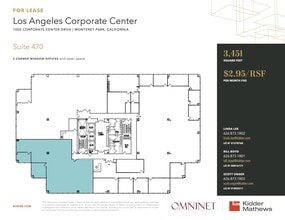 900 Corporate Center Dr, Monterey Park, CA à louer Plan d’étage– Image 1 sur 1