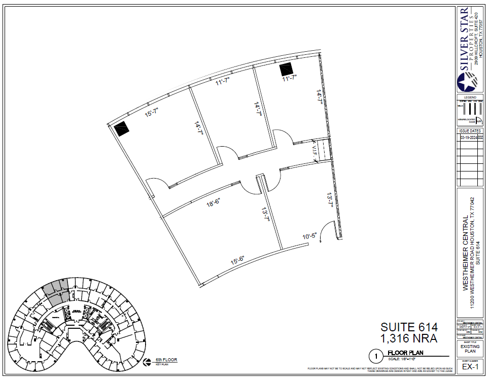 11200 Westheimer Rd, Houston, TX à louer Plan d’étage– Image 1 sur 1