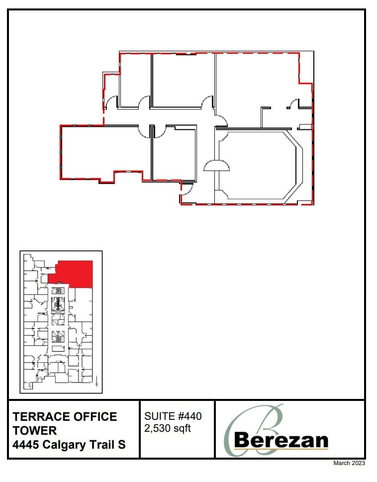 4445 Calgary Trl, Edmonton, AB à louer Plan d’étage– Image 1 sur 1