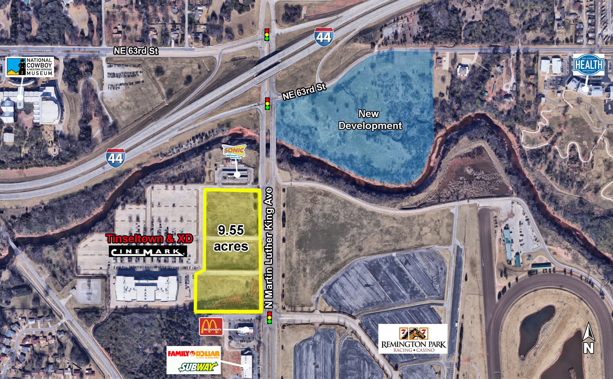 6001 N Martin Luther King Ave, Oklahoma City, OK à vendre Aérien– Image 1 sur 2