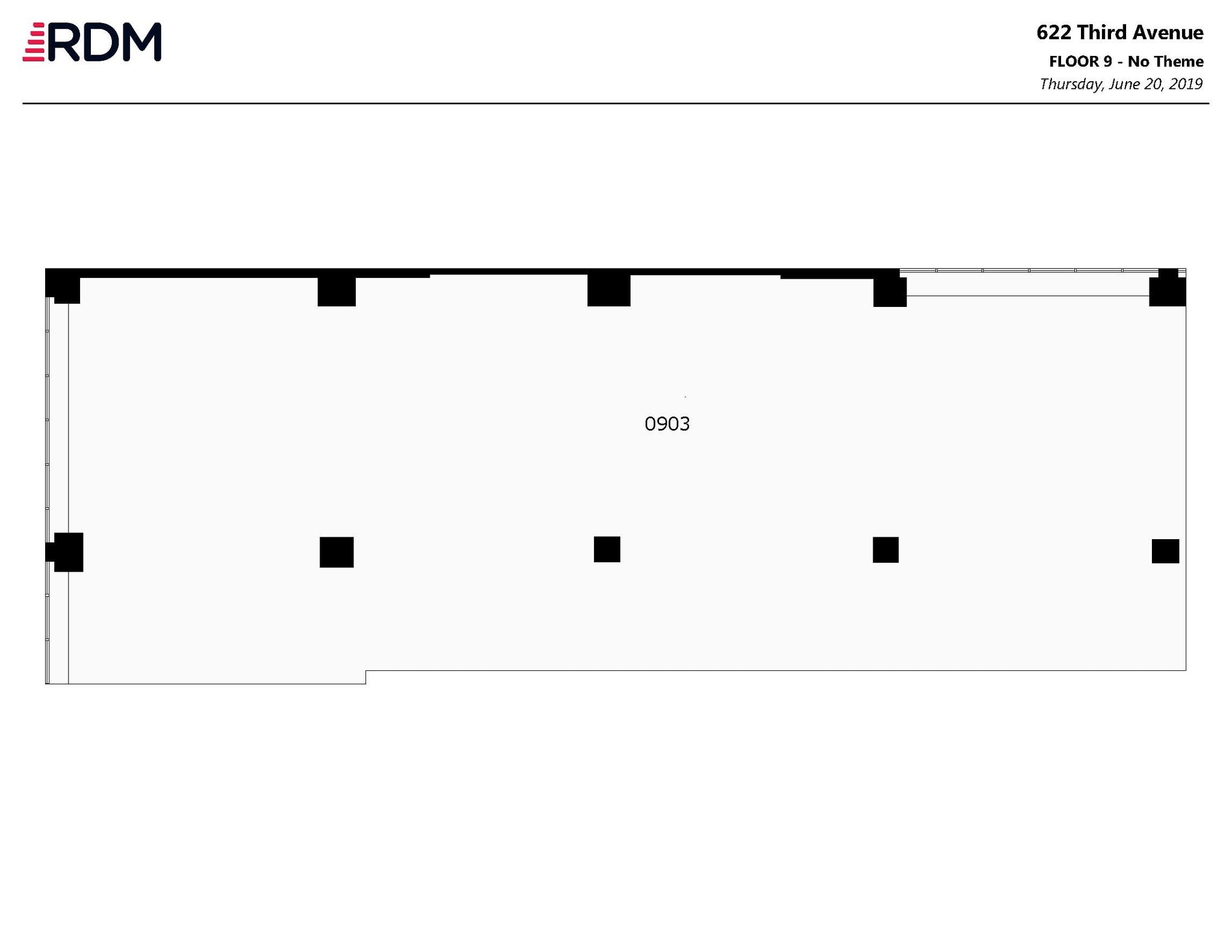 622 Third Ave, New York, NY à louer Plan d’étage– Image 1 sur 1