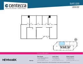 1873 S Bellaire St, Denver, CO à louer Plan d’étage– Image 1 sur 1