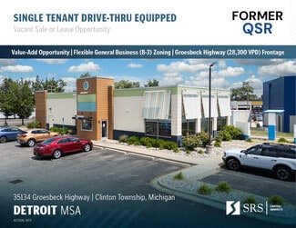 Plus de détails pour 35134 Groesbeck Hwy, Clinton Township, MI - Local commercial à vendre