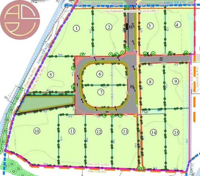 Terrain dans Cugnaux à vendre - Plan de site – Image 2 sur 3