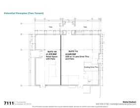 7111 E Thomas Rd, Scottsdale, AZ à louer Plan d’étage– Image 2 sur 14