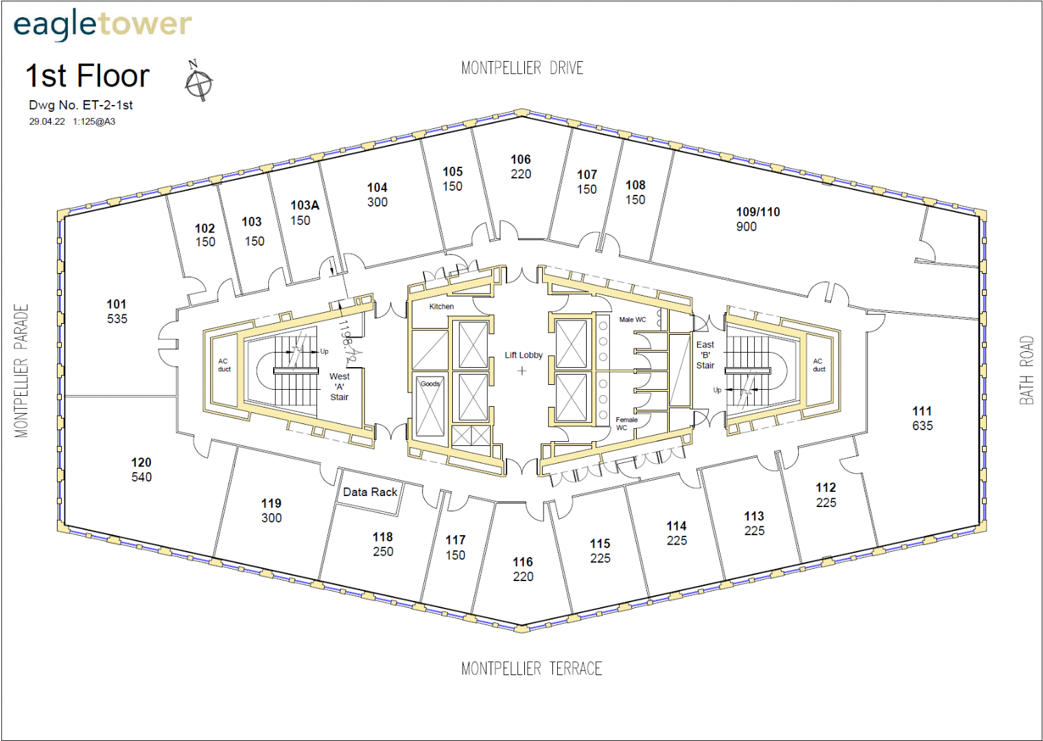 Montpellier Dr, Cheltenham à louer Plan d’étage– Image 1 sur 5