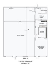 751-759 Sc-9-byp W, Lancaster, SC à louer Plan d’étage type– Image 1 sur 12