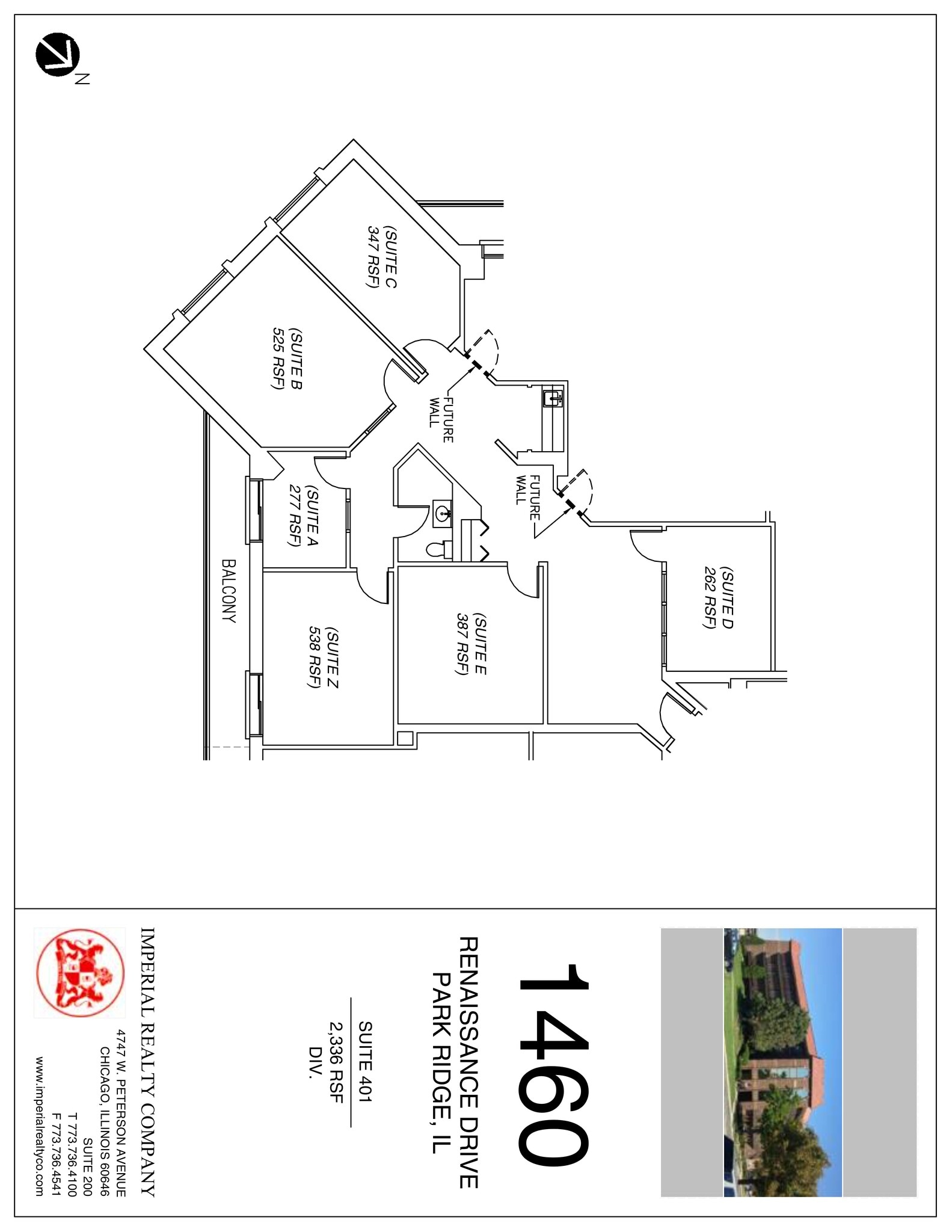 1460 Renaissance Dr, Park Ridge, IL à louer Plan de site– Image 1 sur 1