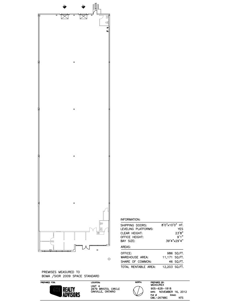 2679 Bristol Cir, Oakville, ON à louer Plan d’étage– Image 1 sur 1
