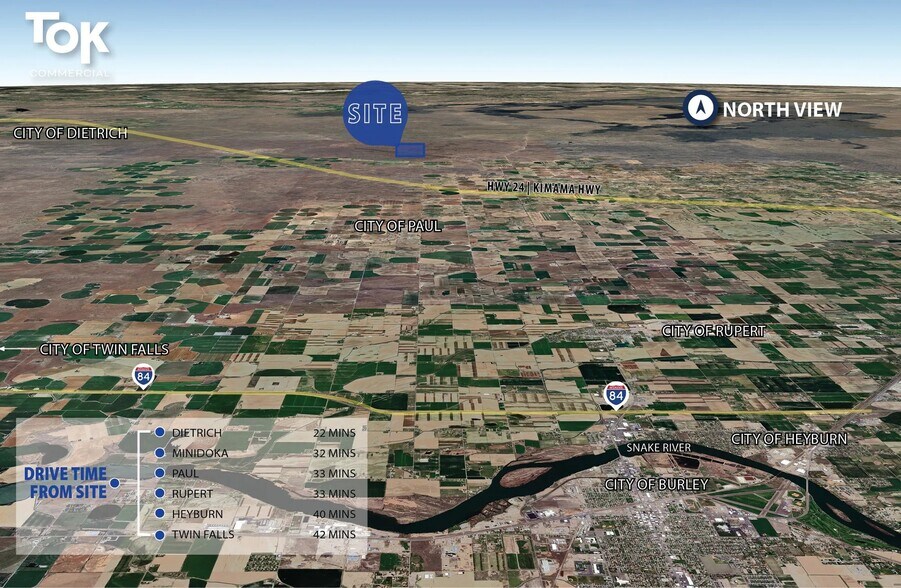 TBD 640 Acres Lincoln County, Paul, ID à vendre - Aérien – Image 2 sur 3