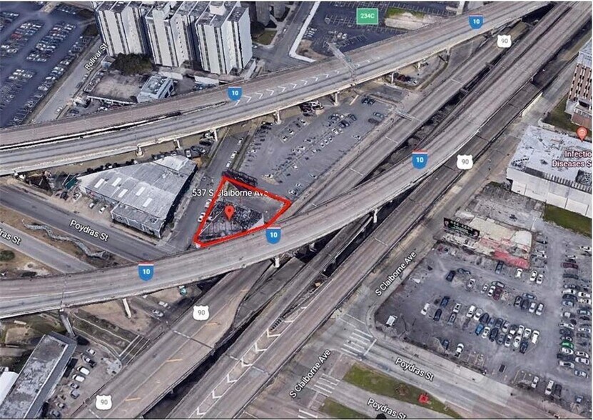537 S Claiborne Ave, New Orleans, LA à vendre - Aérien – Image 2 sur 6