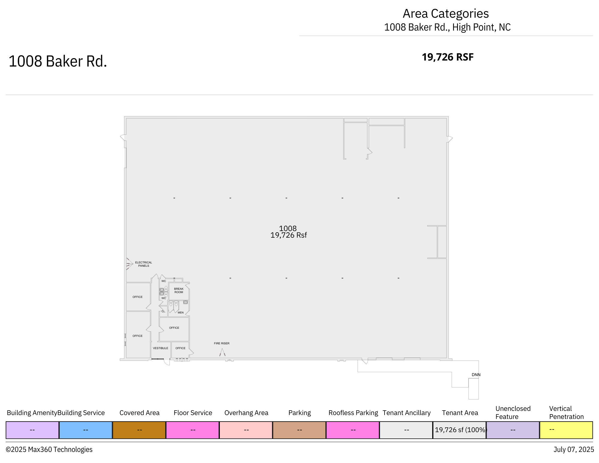1008 Baker Rd, High Point, NC à louer Plan d’étage– Image 1 sur 1