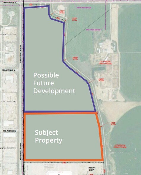 43 St N, Lethbridge, AB à vendre - Plan de site – Image 3 sur 3