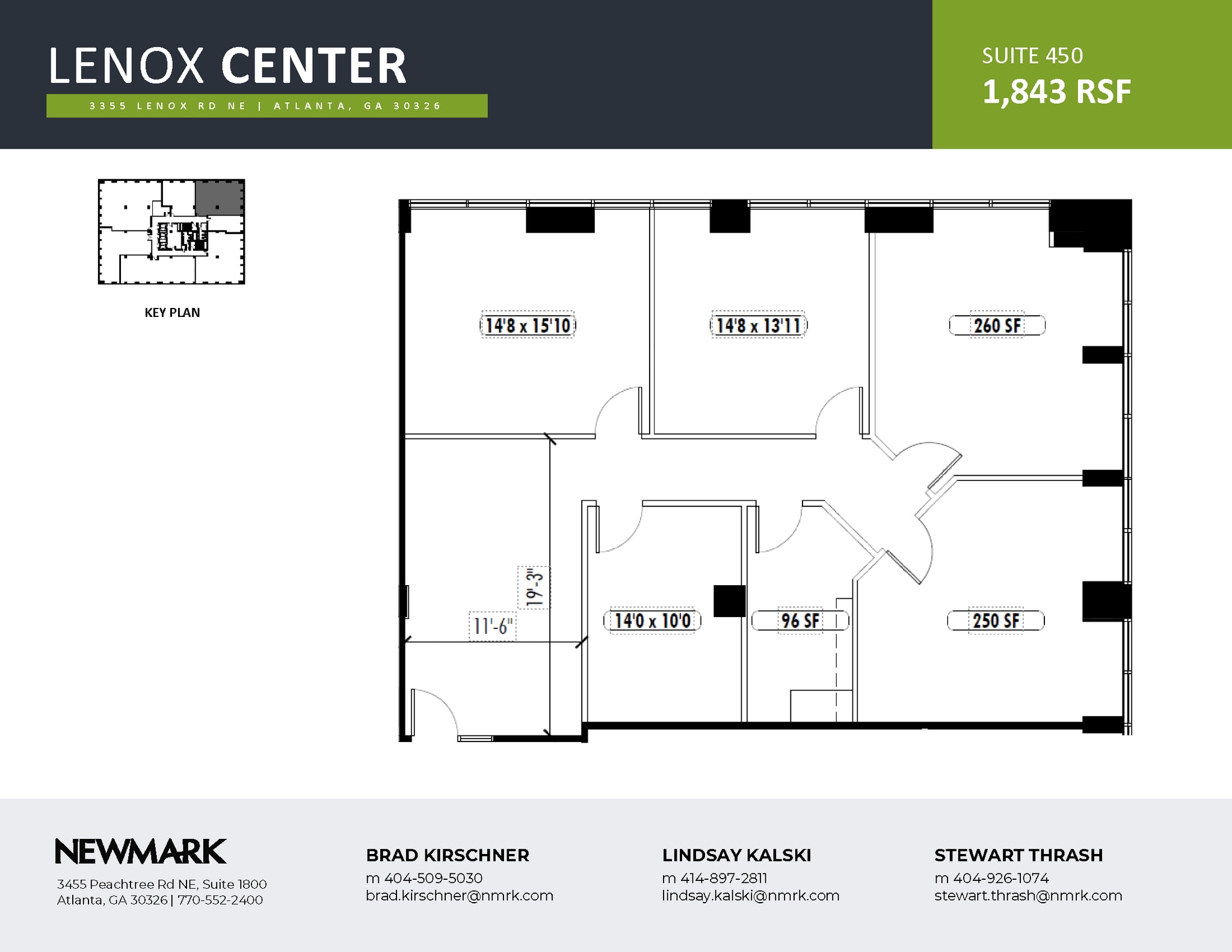 3355 Lenox Rd NE, Atlanta, GA à louer Plan d’étage– Image 1 sur 1