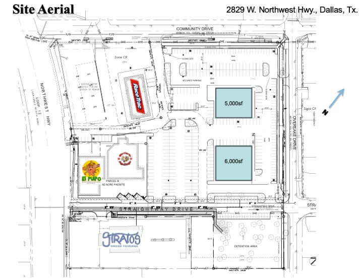 2829 W Northwest Hwy, Dallas, TX à louer - Plan de site – Image 2 sur 3