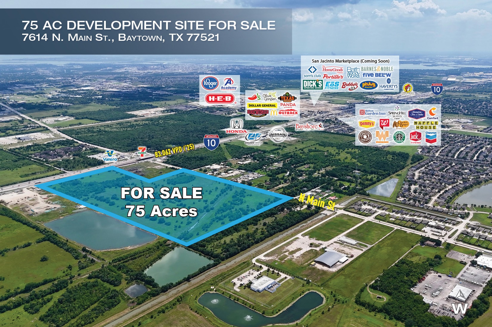 7614 Main st, Baytown, TX à vendre Aérien– Image 1 sur 5