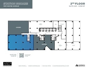 1100 Wayne Ave, Silver Spring, MD à louer Plan d’étage– Image 2 sur 2