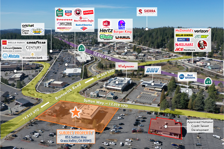 851-857 Sutton Way, Grass Valley, CA à louer - Photo de l’immeuble – Image 2 sur 5