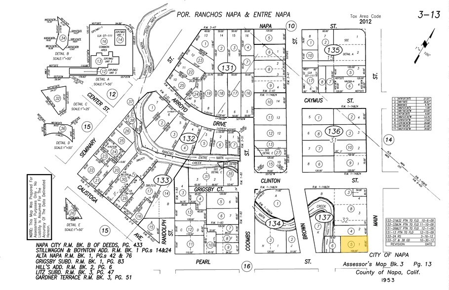 1201 Main St, Napa, CA à vendre - Plan cadastral – Image 3 sur 15