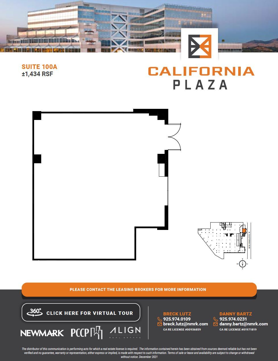 2121 N California Blvd, Walnut Creek, CA à louer Plan d’étage– Image 1 sur 1