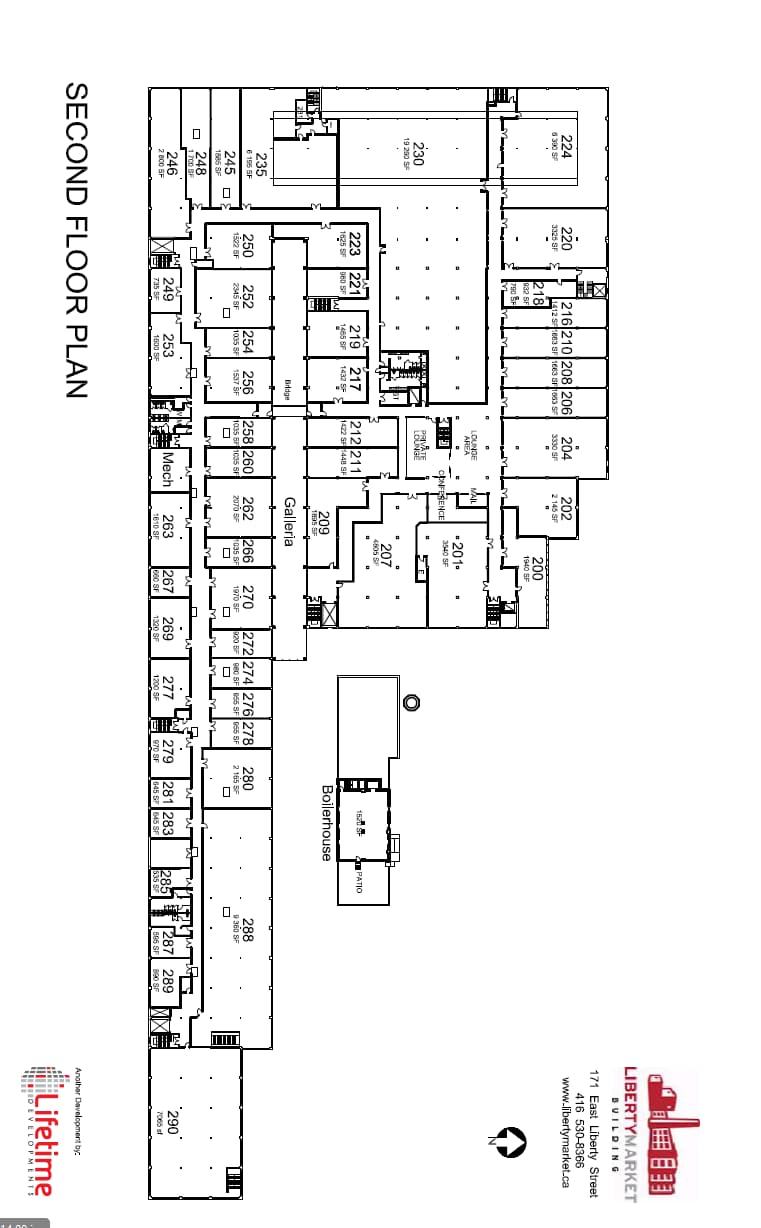 171 E Liberty St, Toronto, ON à louer Plan d’étage– Image 1 sur 1