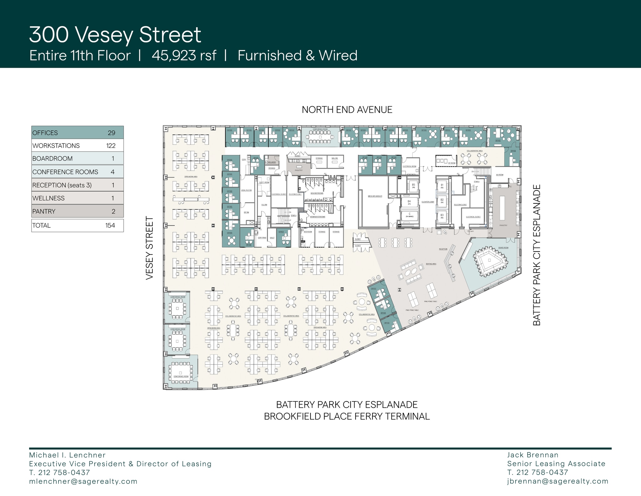 300 Vesey St, New York, NY à louer Plan d’étage– Image 1 sur 12