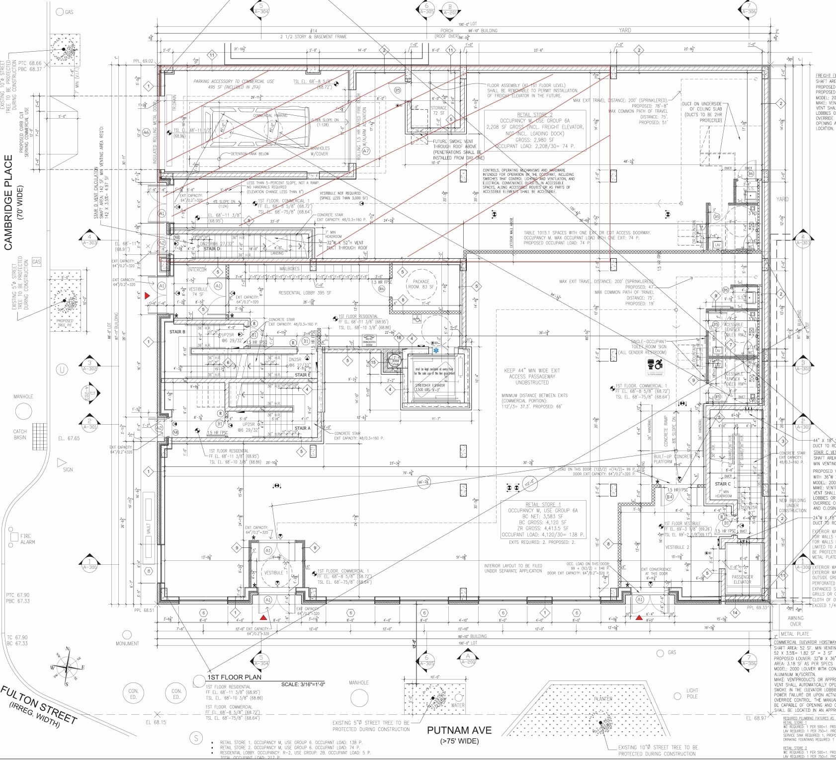 1-9 Putnam Ave, Brooklyn, NY à louer Plan d’étage– Image 1 sur 1