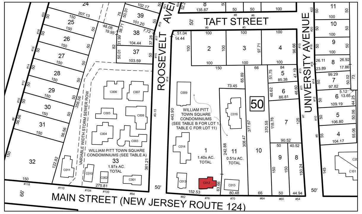 76 Main St, Chatham, NJ à louer Plan cadastral– Image 1 sur 10