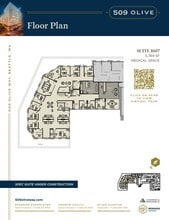 509 Olive Way, Seattle, WA à louer Plan d’étage– Image 2 sur 2