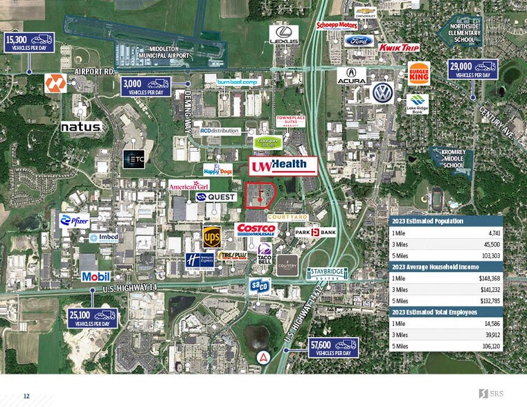 7974 UW Health Ct, Middleton, WI à vendre - Aérien – Image 3 sur 9
