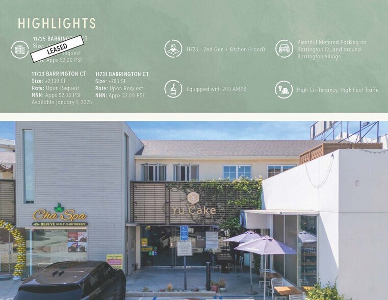 11723-11733 Barrington Ct, Los Angeles, CA à louer - Photo de l’immeuble – Image 2 sur 17