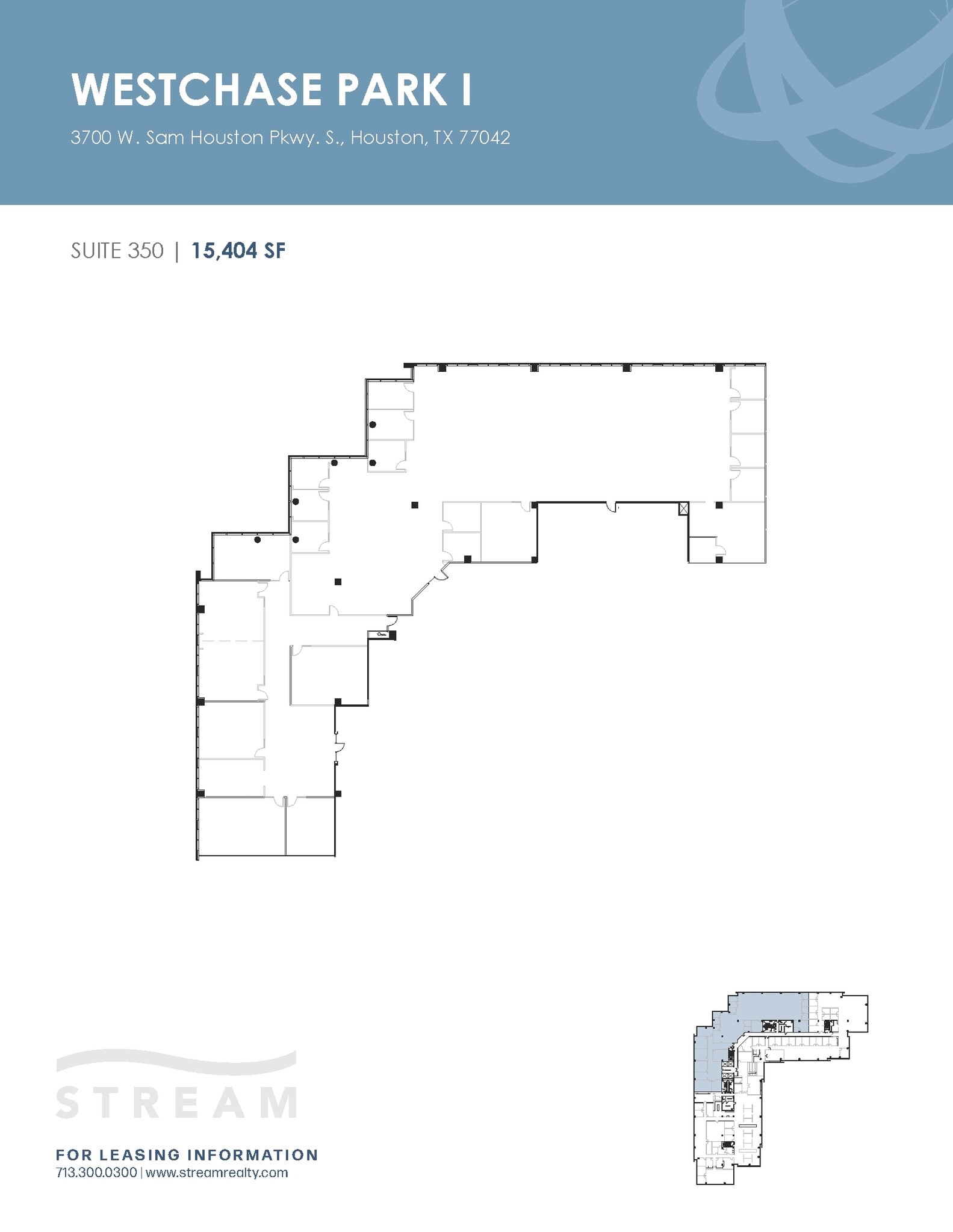 3700 W Sam Houston Pky S, Houston, TX à louer Plan d’étage– Image 1 sur 1