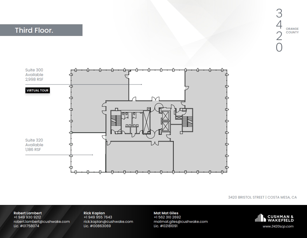 650 Town Center Dr, Costa Mesa, CA à louer Plan d’étage– Image 1 sur 1
