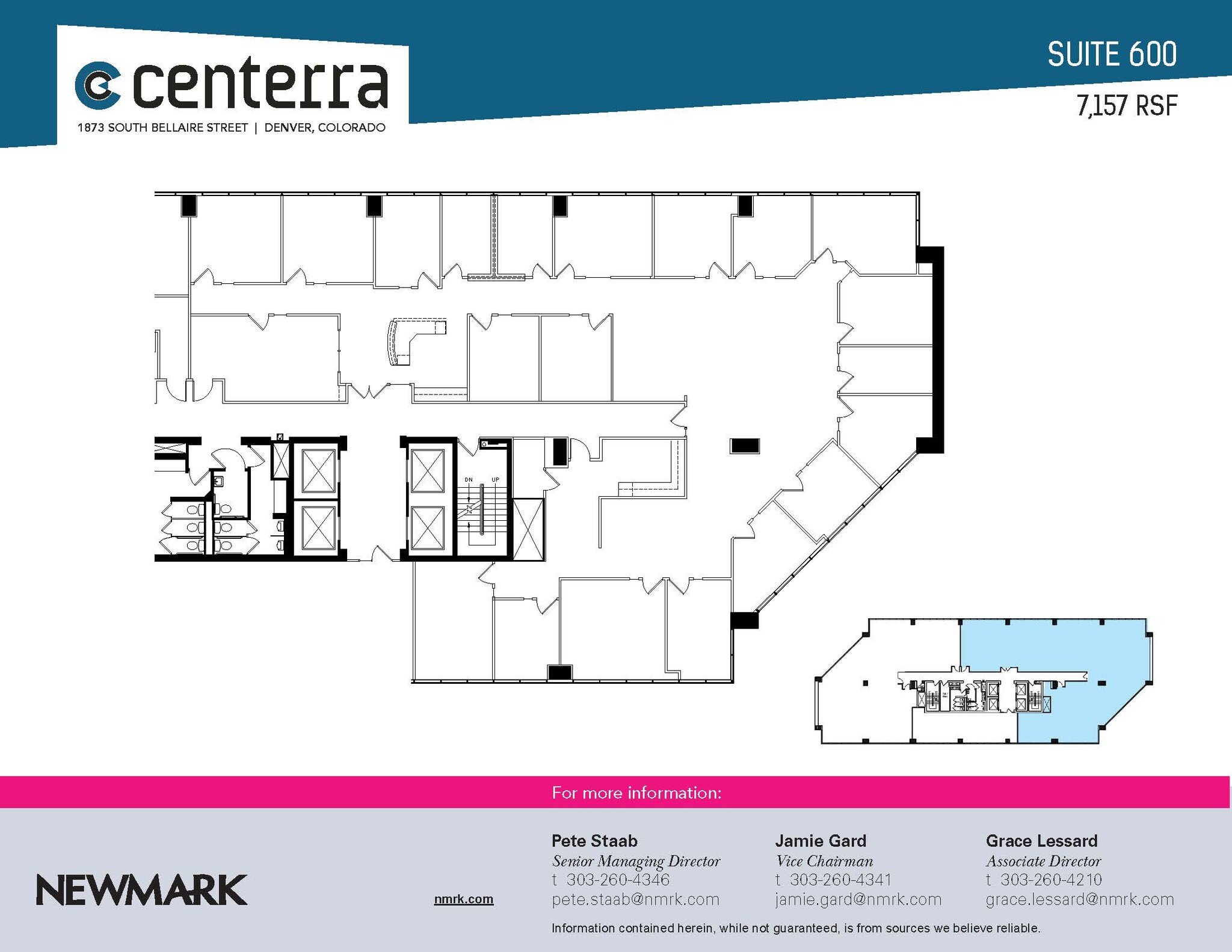 1873 S Bellaire St, Denver, CO à louer Plan d’étage– Image 1 sur 1