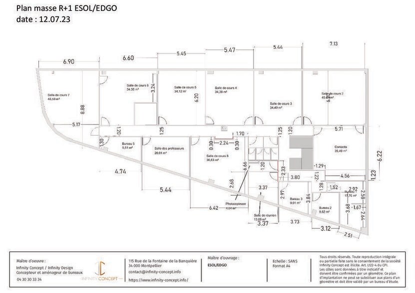 Bureau dans Saint-Jean-de-Védas à louer - Plan d’étage – Image 3 sur 3