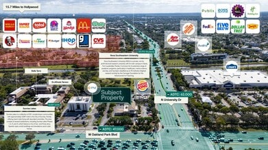 3260 N University Dr, Sunrise, FL - VUE AÉRIENNE  vue de carte