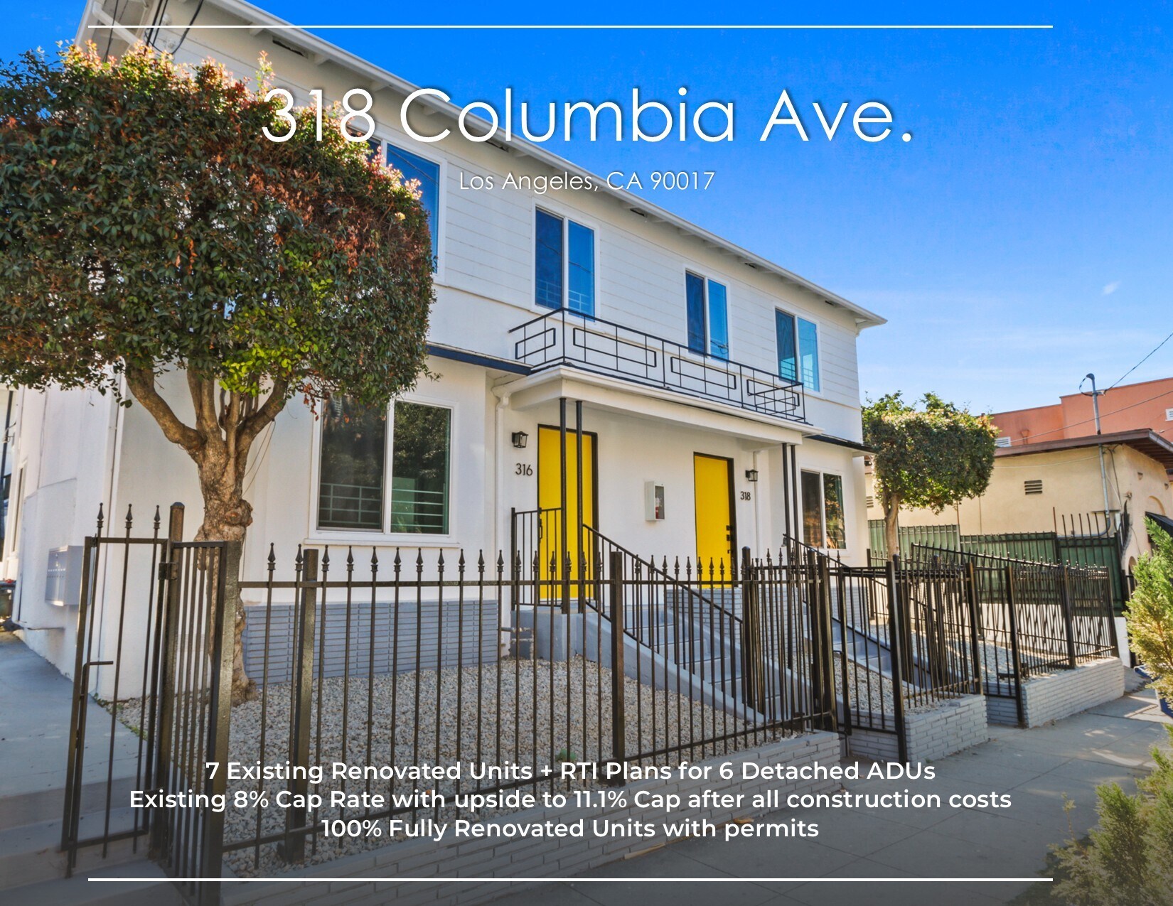316 Columbia Ave, Los Angeles, CA à vendre Photo de l’immeuble– Image 1 sur 18