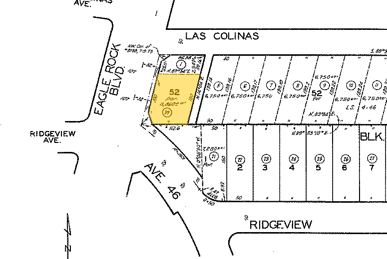 4730-4740 Eagle Rock Blvd, Los Angeles, CA à louer - Plan cadastral – Image 2 sur 4