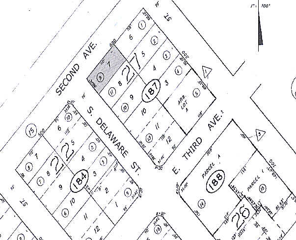 201 S Delaware St, San Mateo, CA à vendre - Plan cadastral – Image 2 sur 2